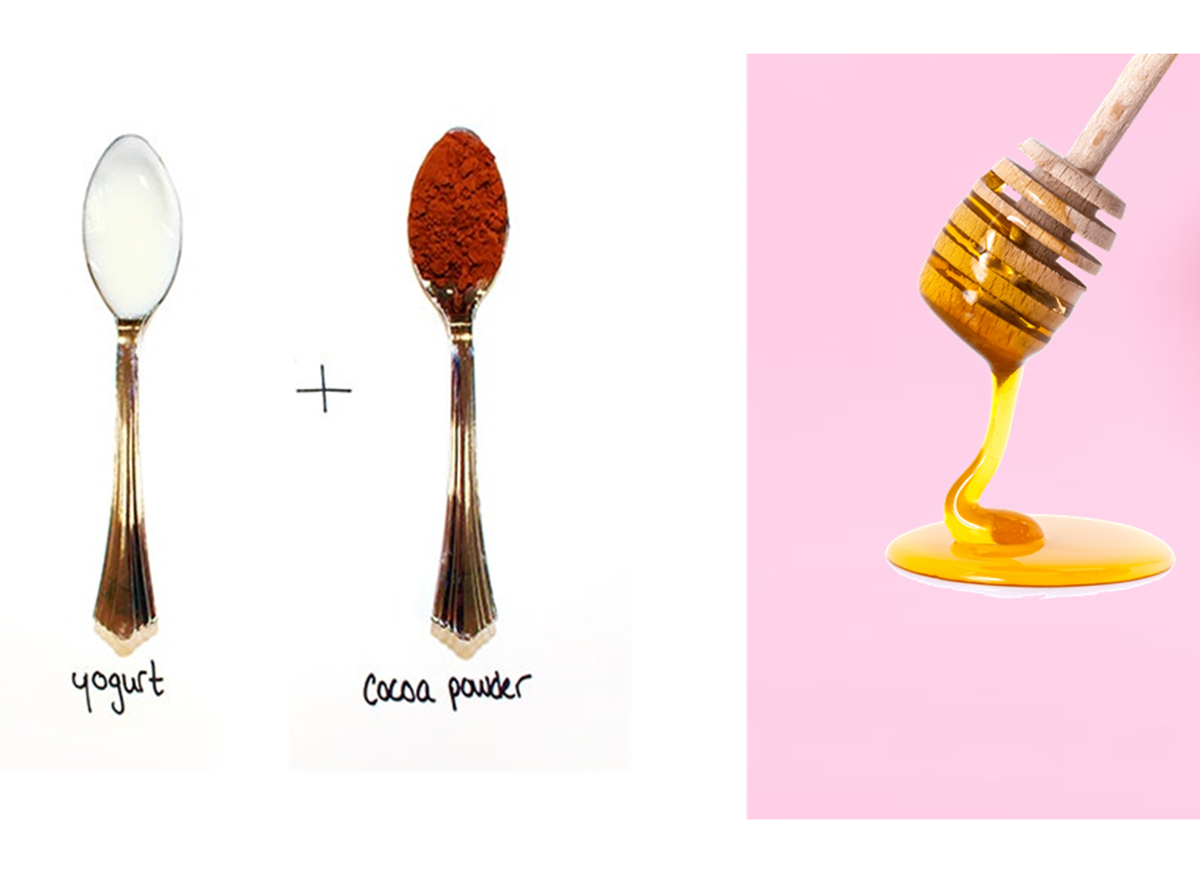 4. Yougurt+Cocoa Powder+Honey_DIY Face Mask+At Home Beauty Routine