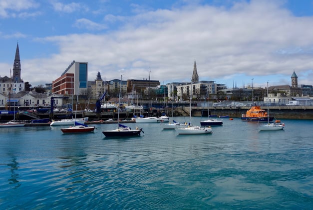 Dun Laoghaire, Seaside, boats, water, dublin, town
