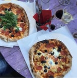 Two of Basil's Delicious Pizzas