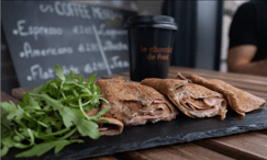 French Soul on Irish Soil, Le Chocolat de Fred with their signature French inspired wrapettes coupled with their outstanding coffee.