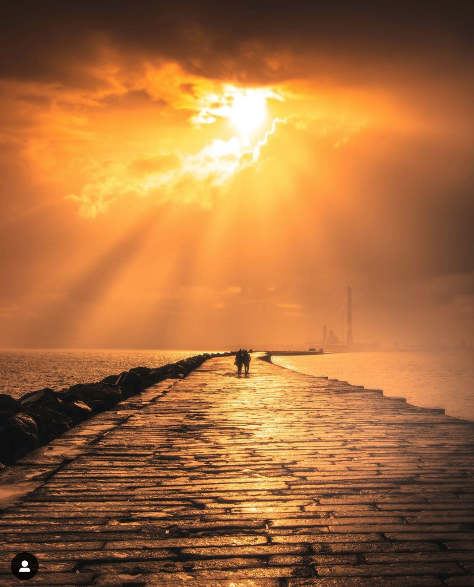 Great south wall at sunset