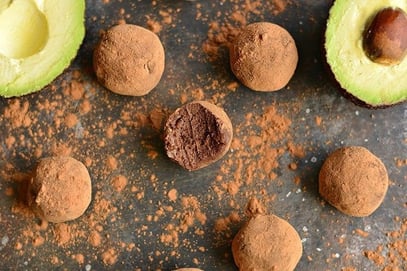 avocado chocolate truffles 