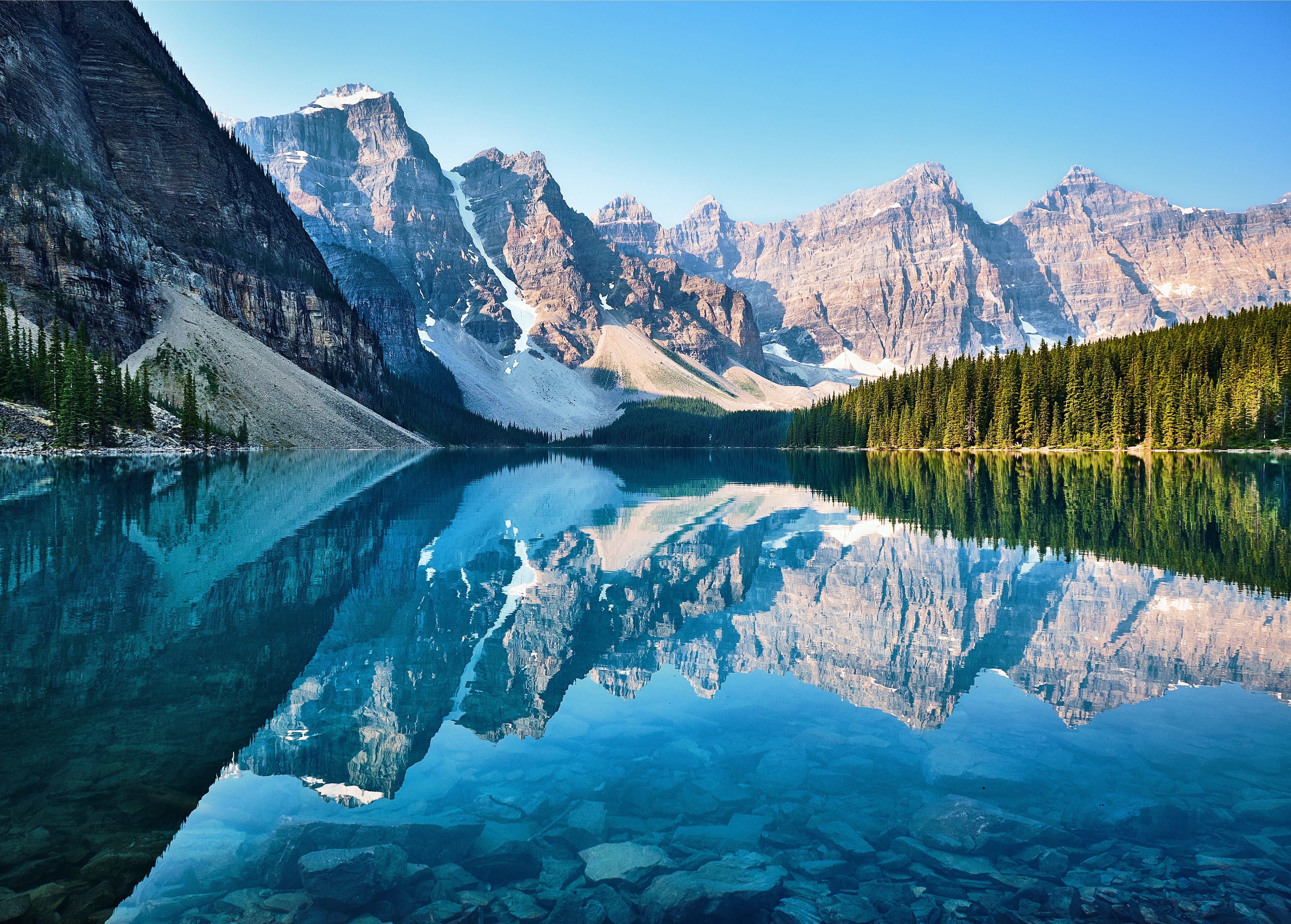 Canadian mountain and a lake