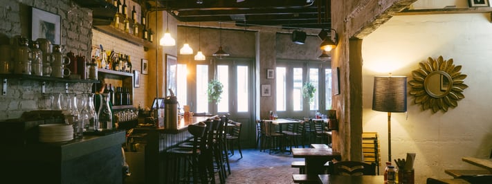 The inside of Kiki's Greek restaurant in Chinatown