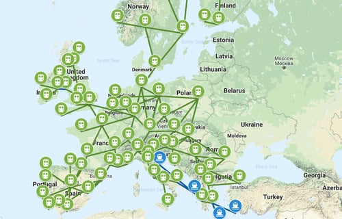 map interrail