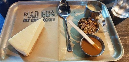 Image result for mad egg cheesecake