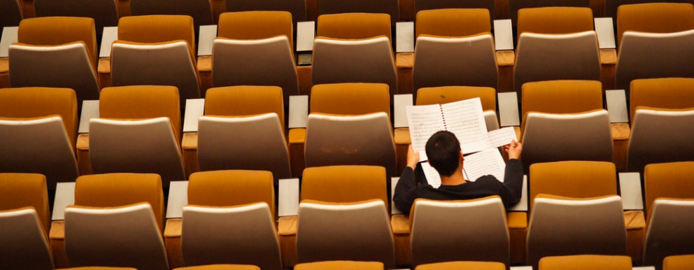 Student in classroom