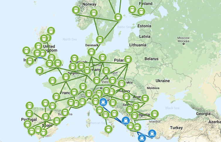 map interrail